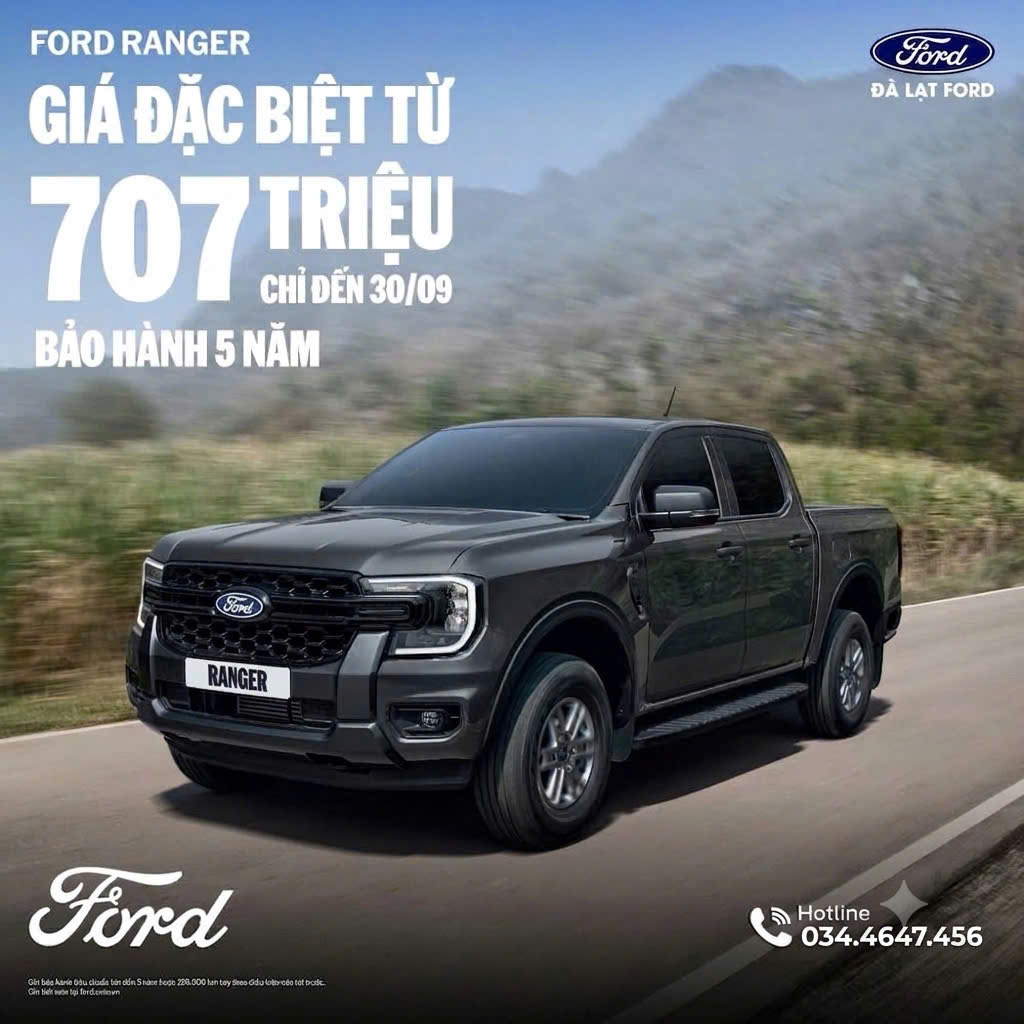 Ford Ranger tháng 9